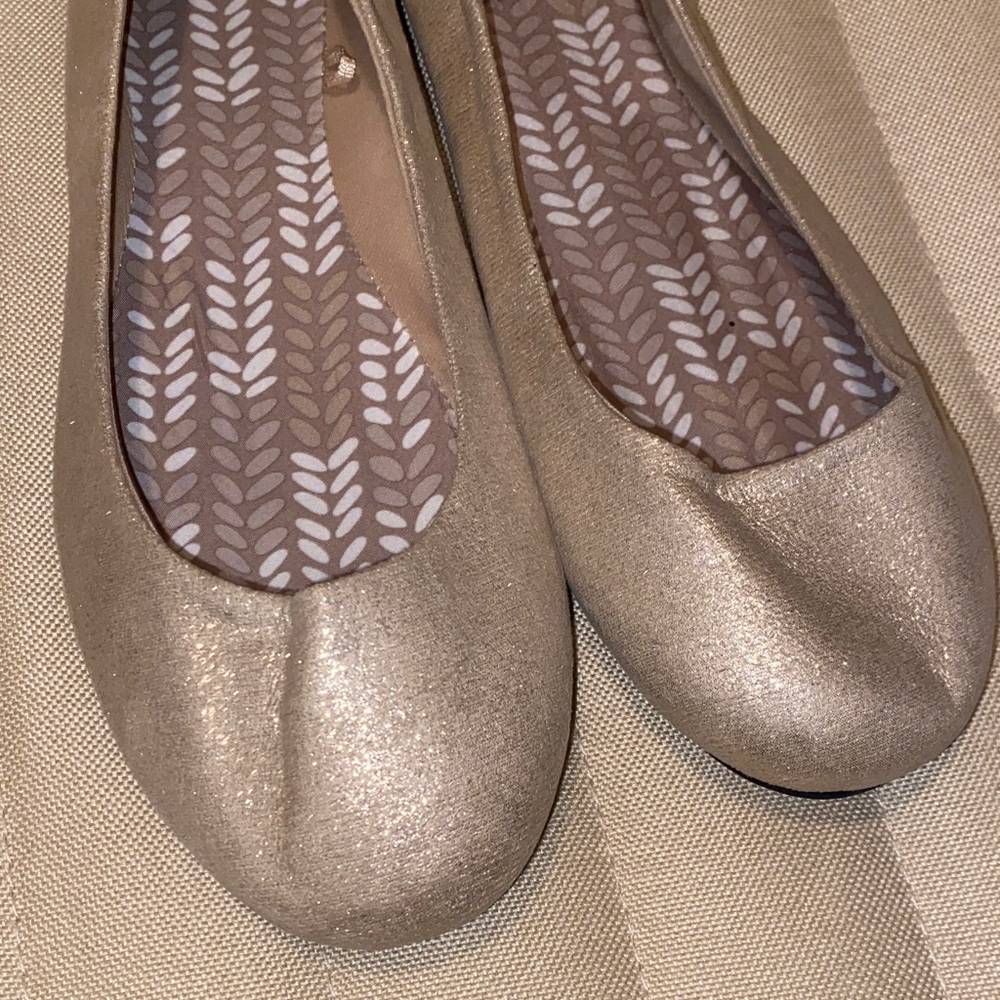 EUC TIME & TRU Sparkle Ballet Flats 9
